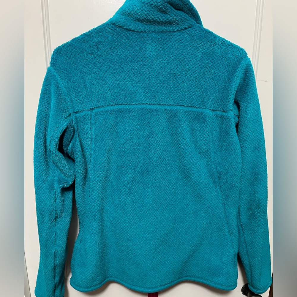 Patagonia Women's Re-Tool Snap Fleece Pullover Teal - Picture 2 of 5
